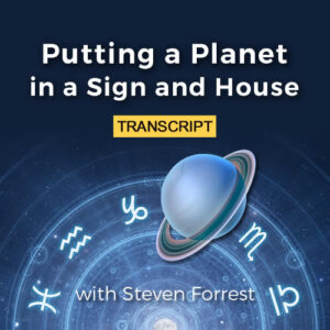 Putting a planet in a sign and house