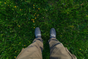 feet on ground