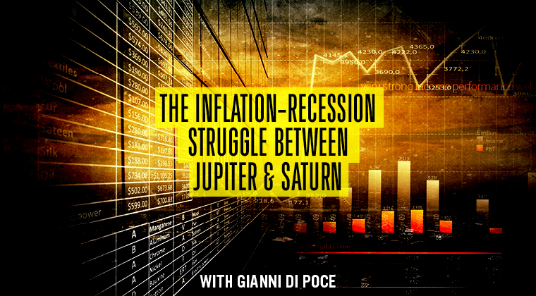 The Inflation-Recession Struggle Between Jupiter & Saturn
